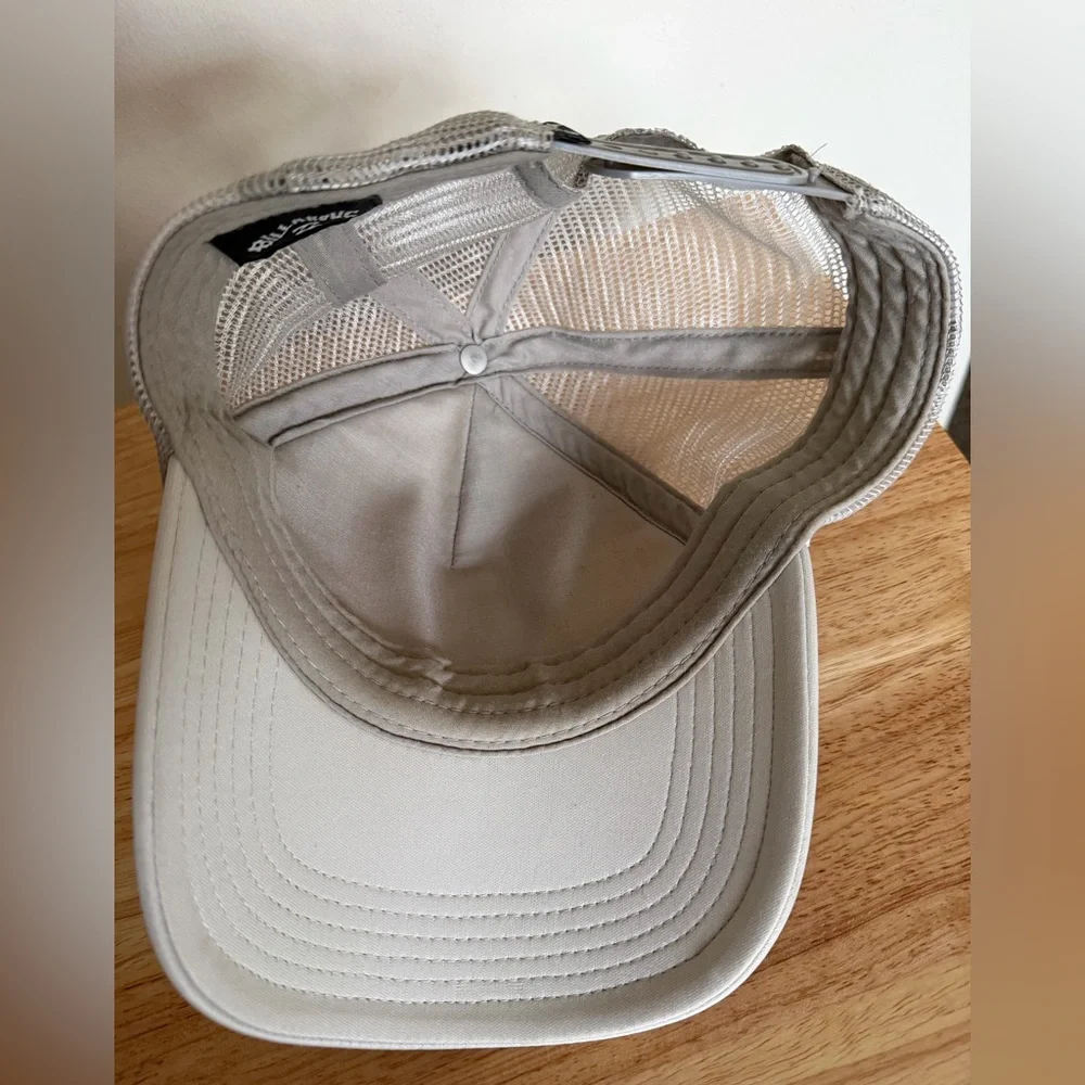 Billabong Gray Trucker Hat with Wave Logo